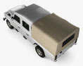 Land Rover Defender 130 High Capacity 双人驾驶室 PickUp 2011 3D模型 顶视图