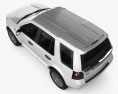Land Rover Freelander 2 (LR2) 3D模型 顶视图