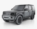 Land Rover Discovery 4 (LR4) 2014 3D 모델  wire render