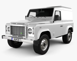Land Rover Defender 90 hardtop 2014 3D模型