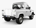 Land Rover Defender 90 pickup 2014 3D模型 后视图