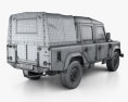 Land Rover Defender 110 双人驾驶室 pickup 2011 3D模型