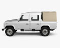 Land Rover Defender 110 Double Cab pickup 2014 3d model side view