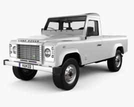Land Rover Defender 110 pickup 2014 3D模型