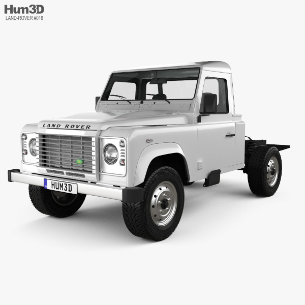 Land Rover Defender 110 Chassis Cab 2014 3D模型