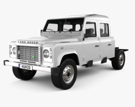 Land Rover Defender 130 双人驾驶室 Chassis 2011 3D模型