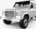 Land Rover Defender 130 Cabina Doble Chassis 2011 Modelo 3D