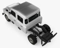 Land Rover Defender 130 Double Cab Chassis 2014 3d model top view