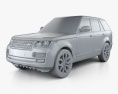 Land Rover Range Rover (L405) 2017 3d model clay render