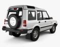 Land Rover Discovery 5 puertas 1989 Modelo 3D vista trasera
