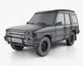 Land Rover Discovery 5-door 2014 3d model wire render