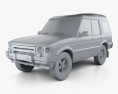 Land Rover Discovery 5ドア 1989 3Dモデル clay render