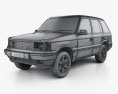 Land Rover Range Rover 2002 3D模型 wire render