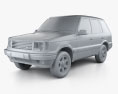 Land Rover Range Rover 2002 3d model clay render