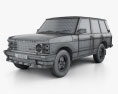 Land Rover Range Rover 1994 3D模型 wire render