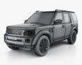 Land Rover Discovery 2017 3d model wire render