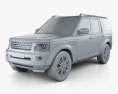 Land Rover Discovery 2017 3Dモデル clay render