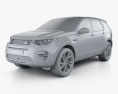 Land Rover Discovery Sport HSE Luxury 2017 3D模型 clay render