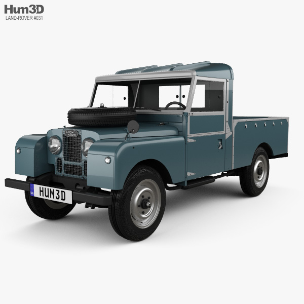 Land Rover Series I 107 Pickup 1958 3D 모델 