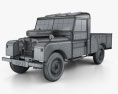 Land Rover Series I 107 Pickup 1958 Modelo 3d wire render