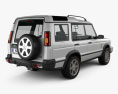 Land Rover Discovery 2004 3D模型 后视图