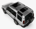 Land Rover Discovery 2004 3D模型 顶视图
