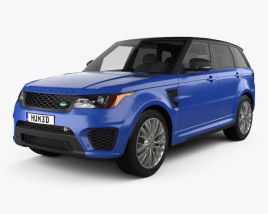 Land Rover Range Rover Sport SVR 2018 Modello 3D