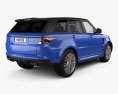 Land Rover Range Rover Sport SVR 2018 3D模型 后视图