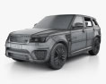 Land Rover Range Rover Sport SVR 2018 3D模型 wire render