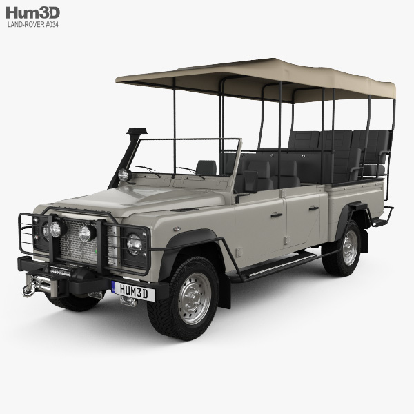 Land Rover Defender Safari Game Viewing 1992 3D-Modell