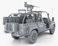 Land Rover Defender RWMIK з детальним інтер'єром 2017 3D модель