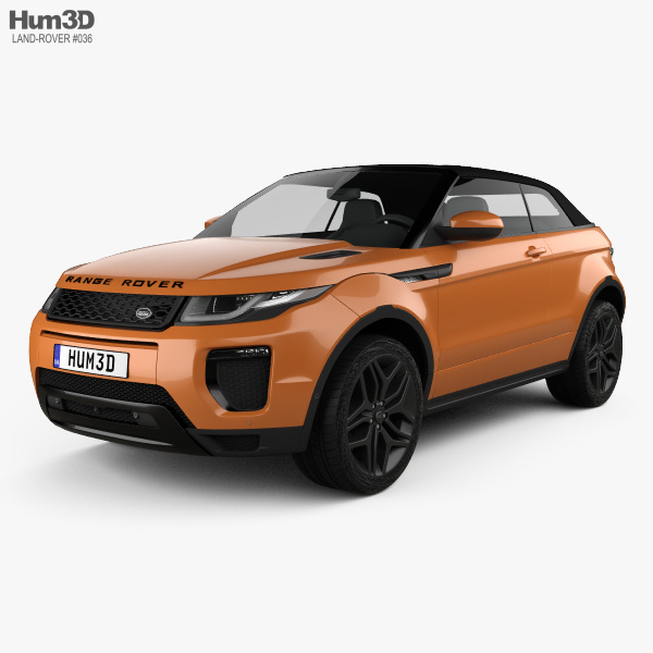 Land Rover Range Rover Evoque 敞篷车 2016 3D模型