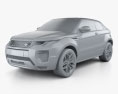 Land Rover Range Rover Evoque 敞篷车 2016 3D模型 clay render