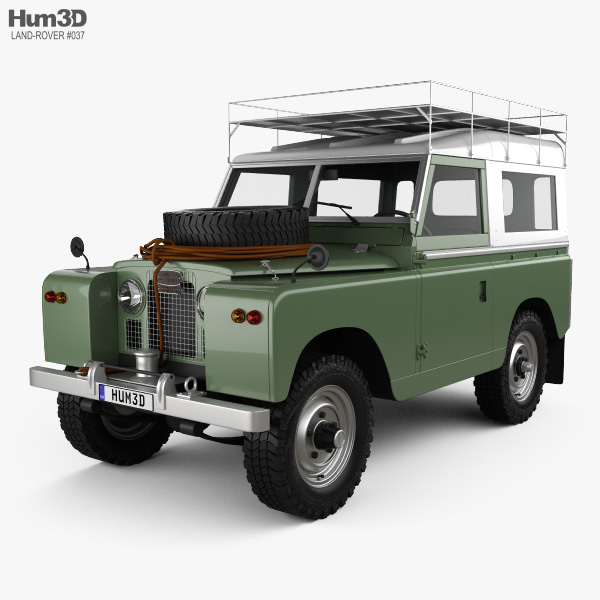 Land Rover Series IIA 88 Pickup 1968 3D модель