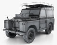 Land Rover Series IIA 88 Pickup 1968 3D模型 wire render