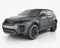 Land Rover Range Rover Evoque 5-door 2018 3d model wire render