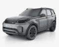 Land Rover Discovery HSE 2020 3d model wire render