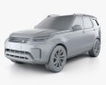 Land Rover Discovery HSE 2020 3d model clay render