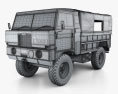Land Rover 101 Forward Control 1972 3d model wire render