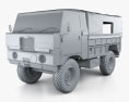 Land Rover 101 Forward Control 1972 3D模型 clay render