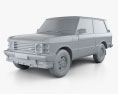 Land Rover Range Rover 3门 1986 3D模型 clay render