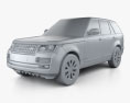 Land Rover Range Rover L405 Vogue 2018 3D模型 clay render