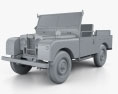 Land Rover Series I Churchill 1954 3D模型 clay render