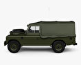 Land Rover Series III LWB Military FFR 1985 3D модель side view