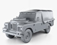 Land Rover Series III LWB Military FFR 1985 3D модель clay render