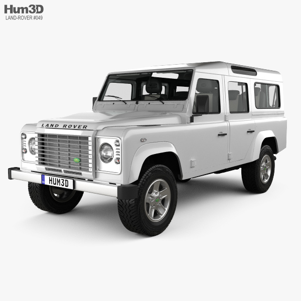 Land Rover Defender 110 Break avec Intérieur 2011 Modèle 3D
