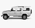 Land Rover Defender 110 Station Wagon with HQ interior 2014 3d model side view