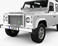 Land Rover Defender 110 Station Wagon with HQ interior 2014 3d model