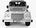 Land Rover Defender 110 Station Wagon with HQ interior 2014 3d model front view