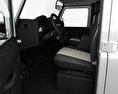 Land Rover Defender 110 Station Wagon with HQ interior 2014 3d model seats